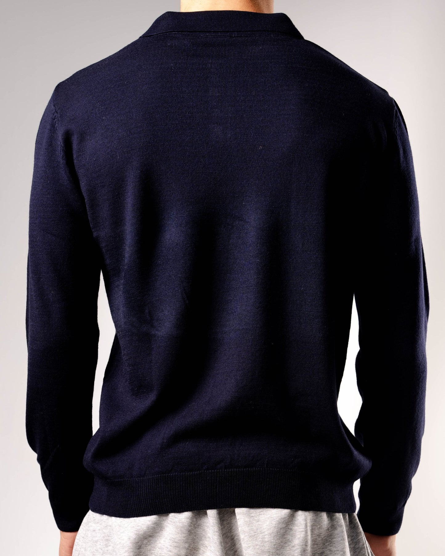 Knitted Polo Sweatshirt - ThebasiclookInternational