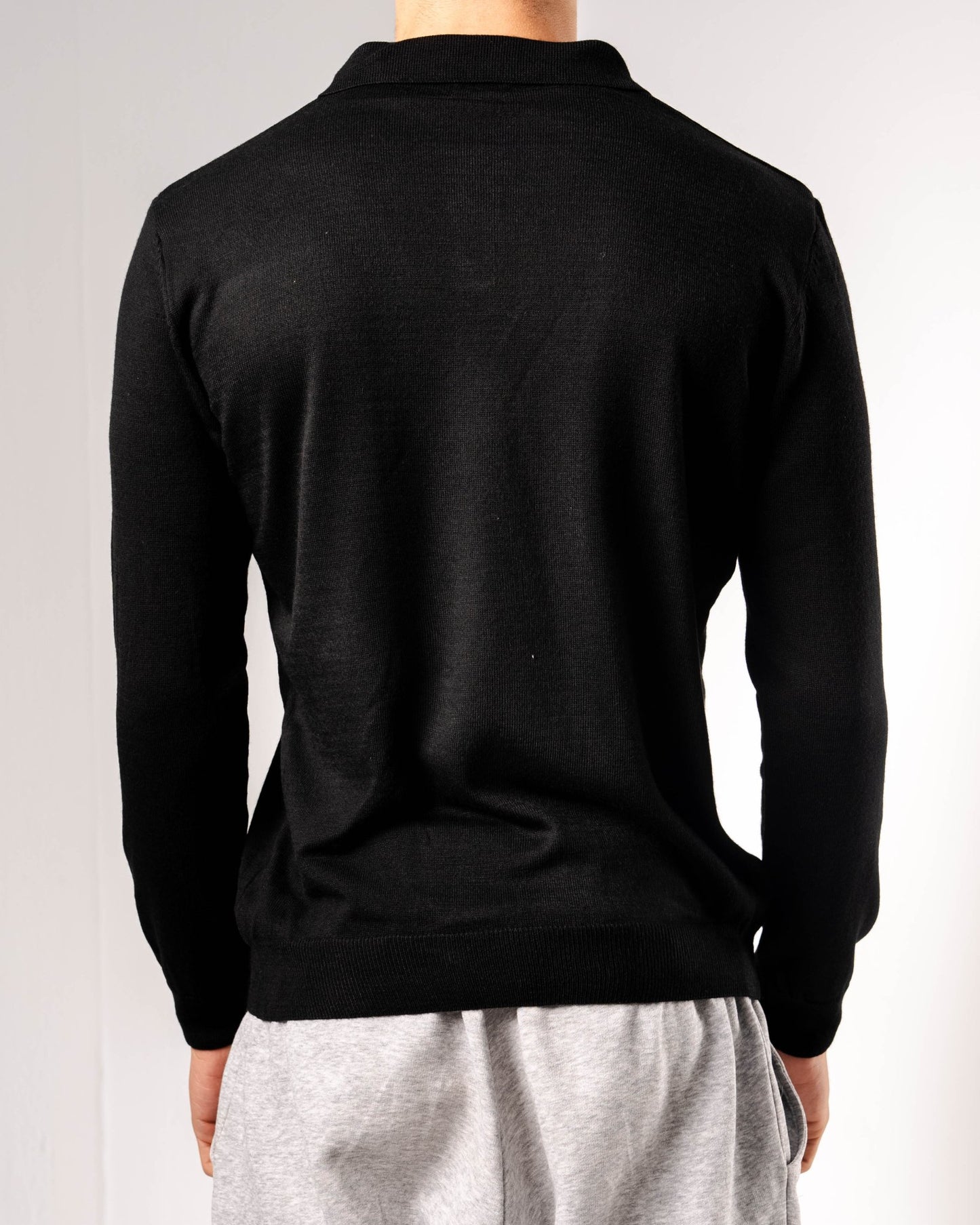 Knitted Polo Sweatshirt - ThebasiclookInternational