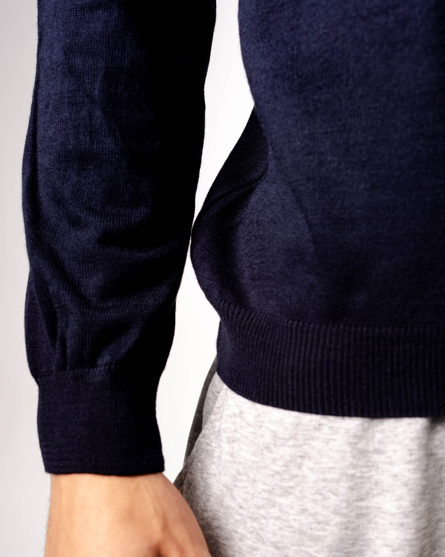 Knitted Polo Sweatshirt - ThebasiclookInternational