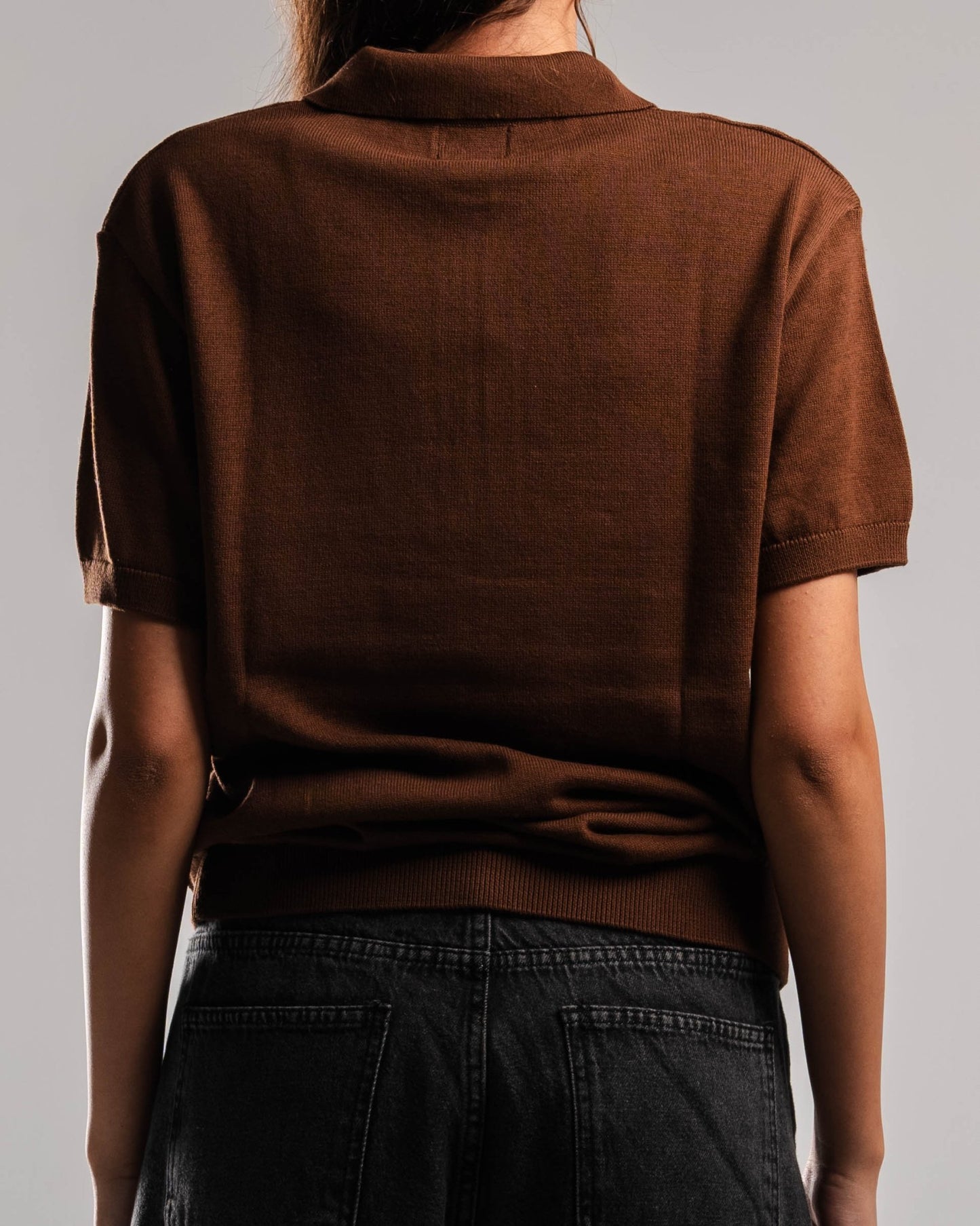 Knitted Quarter Zip Polo T-Shirt - ThebasiclookInternational