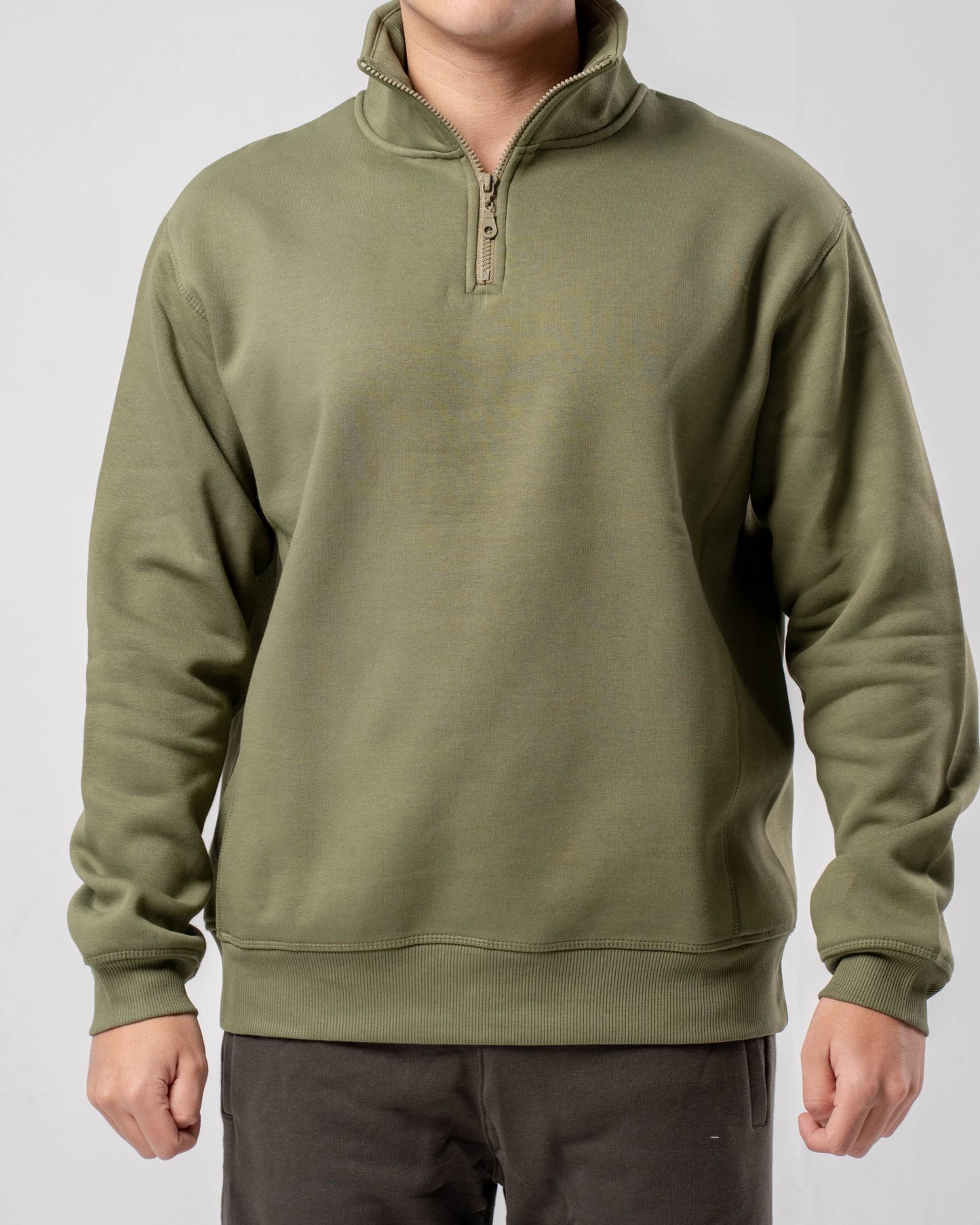 Quarter Zip Sweatshirt - ThebasiclookInternational