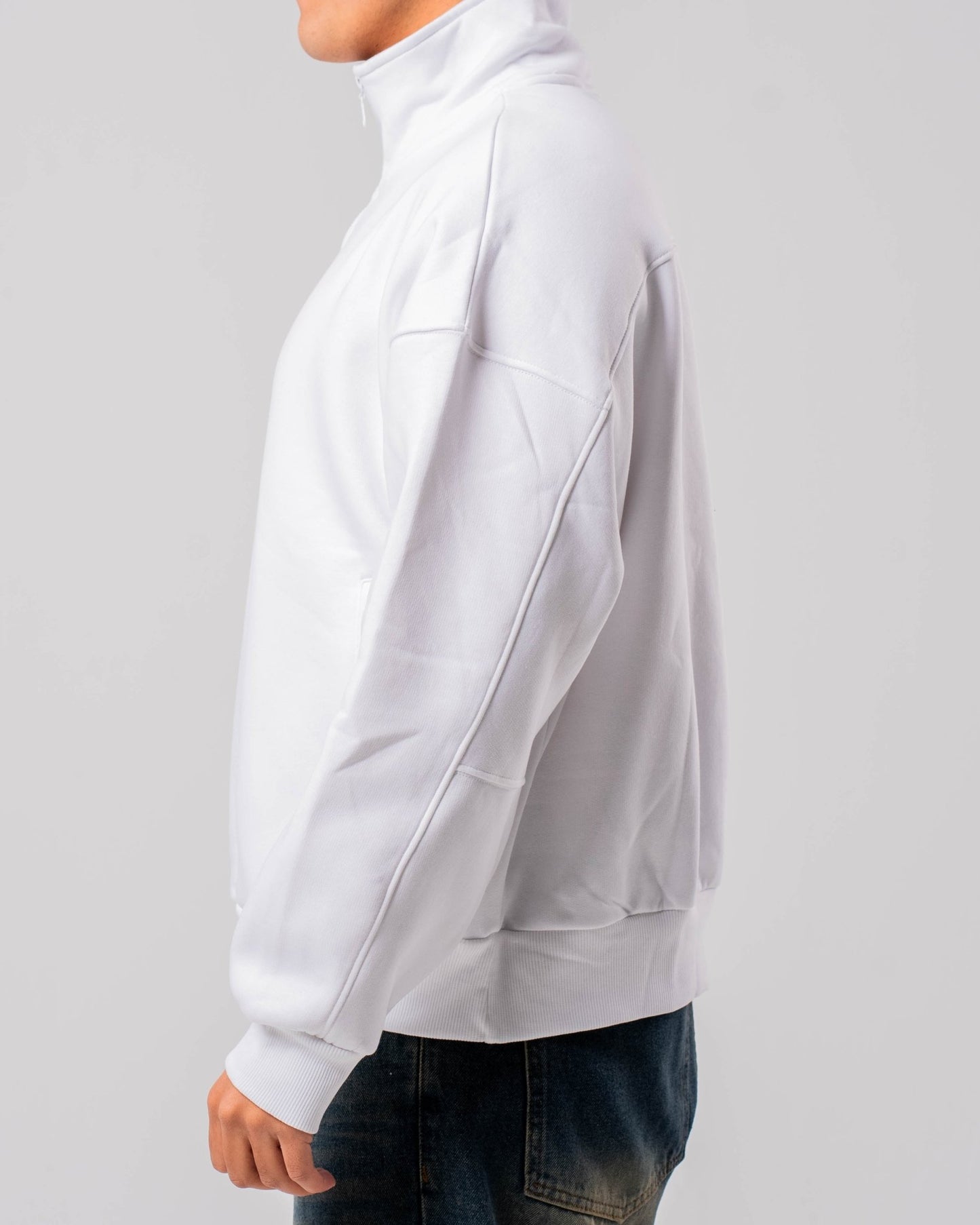 Quarter Zip Sweatshirt - ThebasiclookInternational