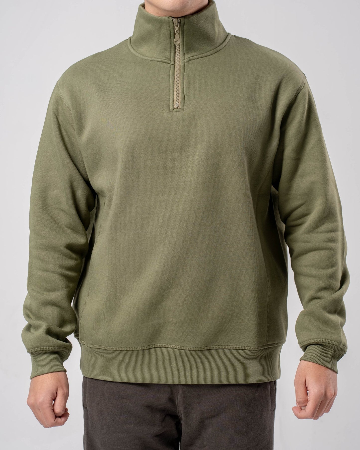 Quarter Zip Sweatshirt - ThebasiclookInternational