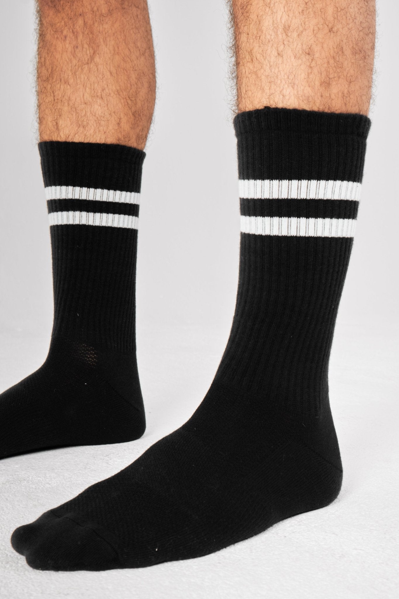 Long Socks Pack of 3 - Two Line - ThebasiclookInternational