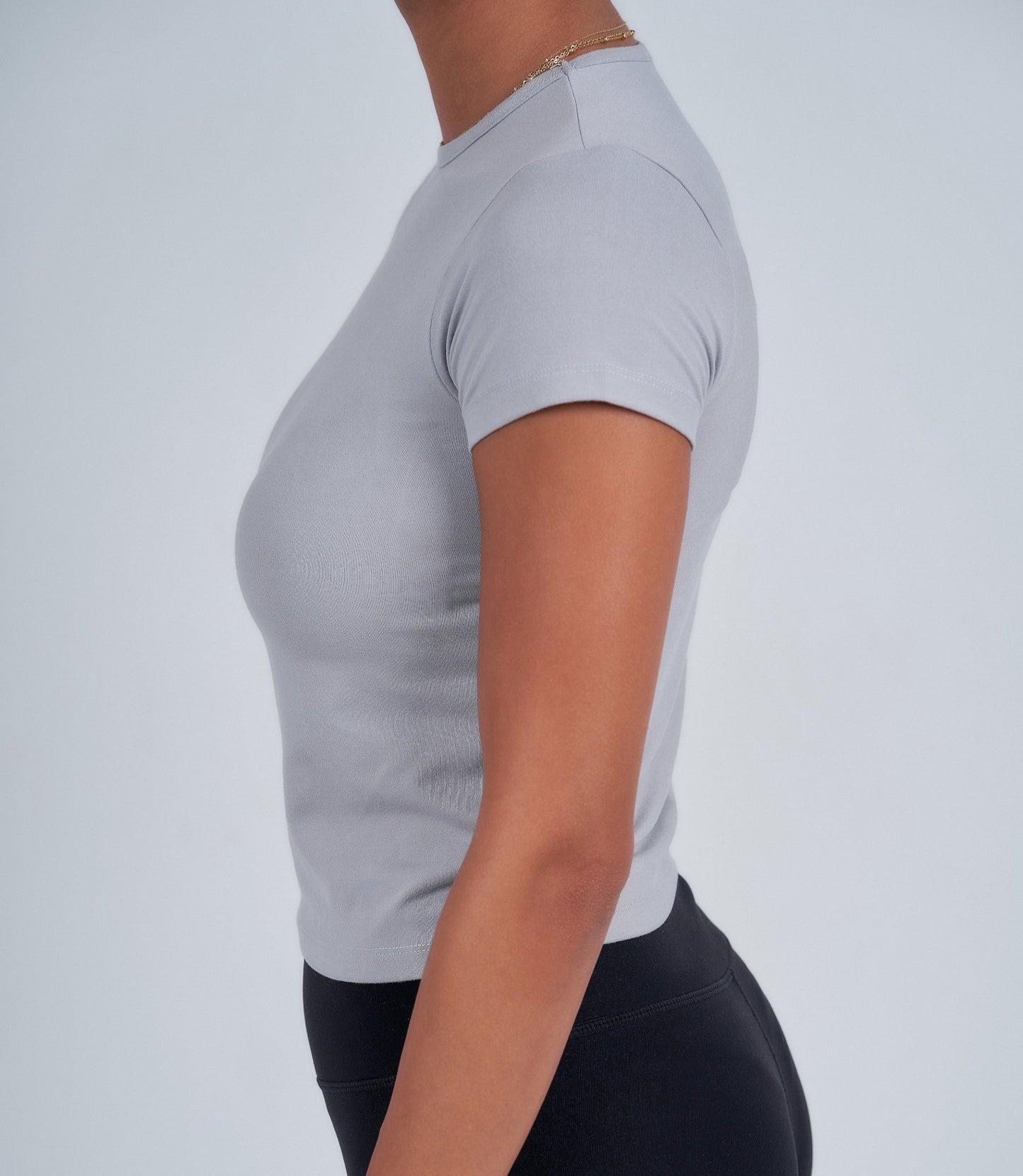 Microfiber Fitted Half Sleeve Top - ThebasiclookInternational