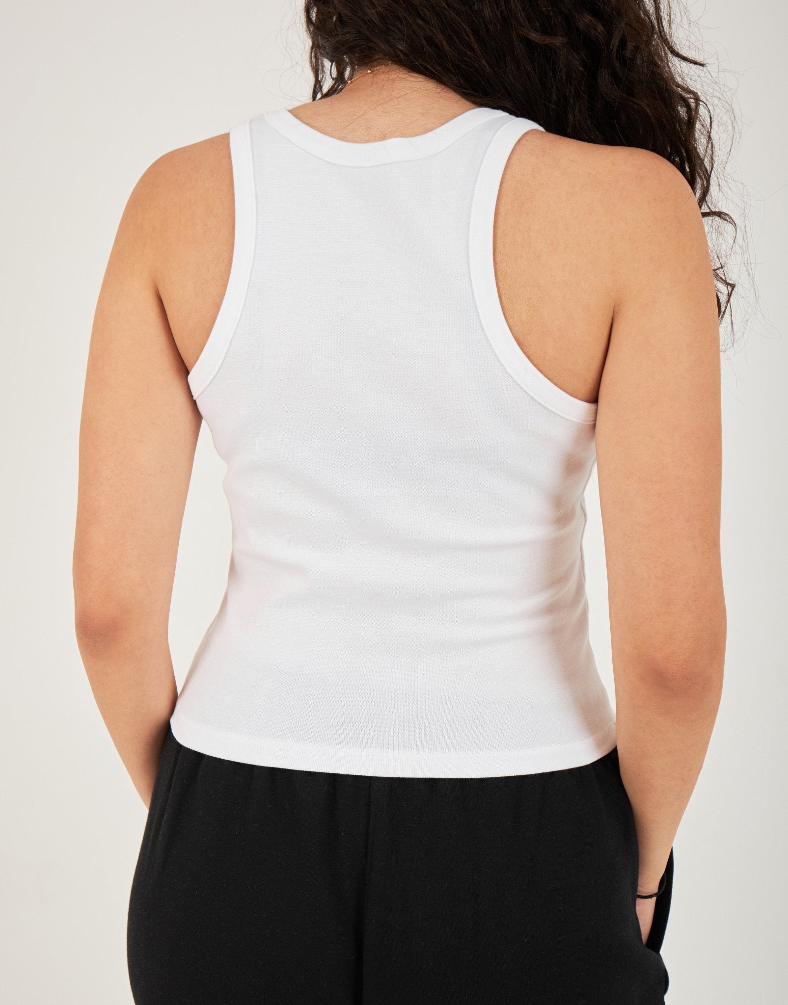 Ribbed Thick Strap Basic Top - ThebasiclookInternational