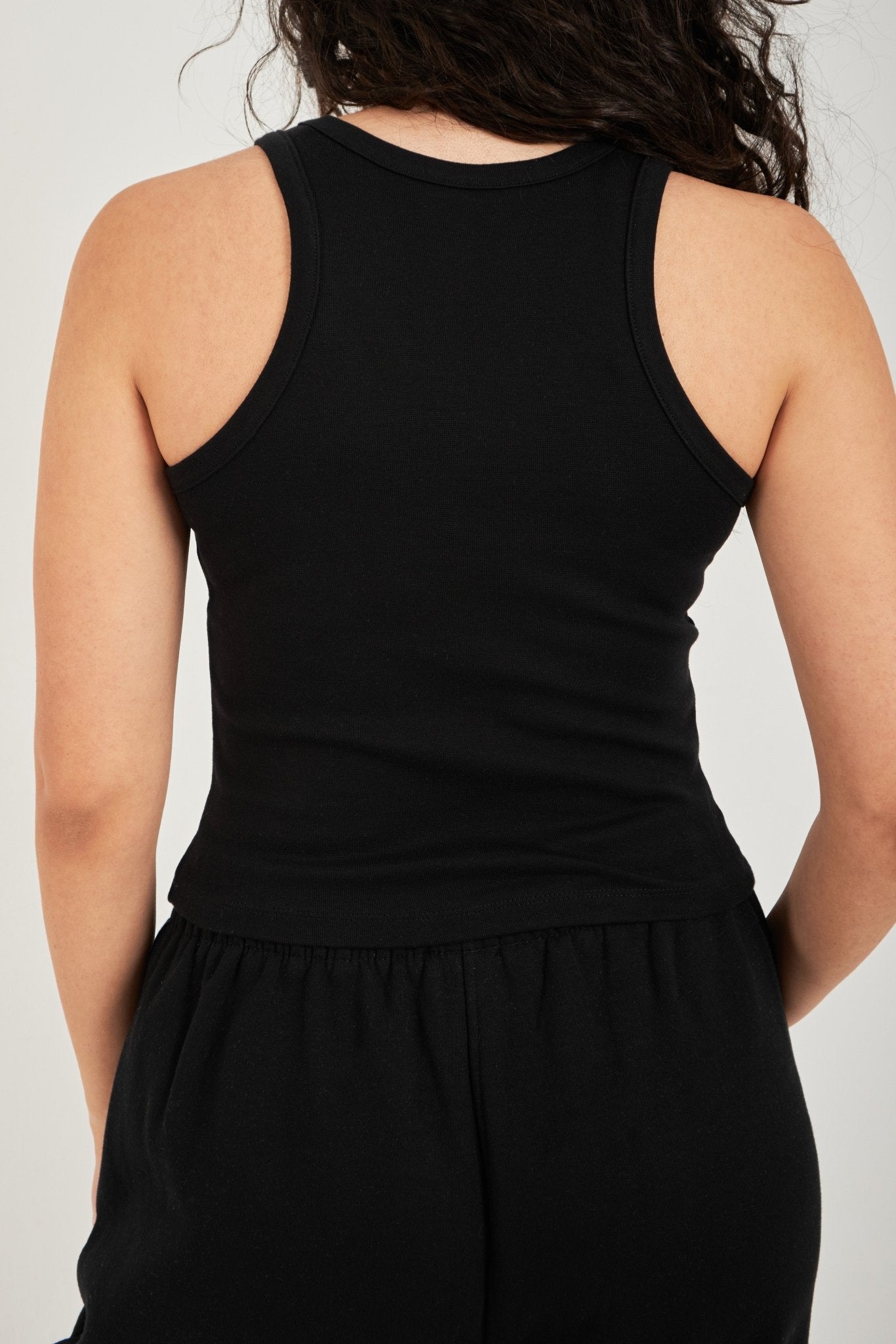 Ribbed Thick Strap Basic Top - ThebasiclookInternational